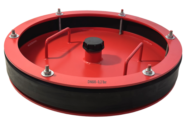 ABSPERRSCHEIBE MIT BYPASS (PRÜFSCHEIBE) 600 MM. ABSPERRSCHEIBEN SIND FÜR ALLE ROHRARTEN GEEIGNET