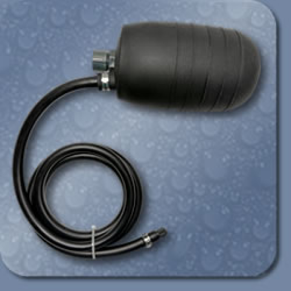 ABSPERRBLASE - DICHTKISSEN KURZ FÜR DN 100 MM Ø ROHRLEITUNG GEEIGNET MIT 1/2" DURCHGANG UND REIFENVENTILADAPTER