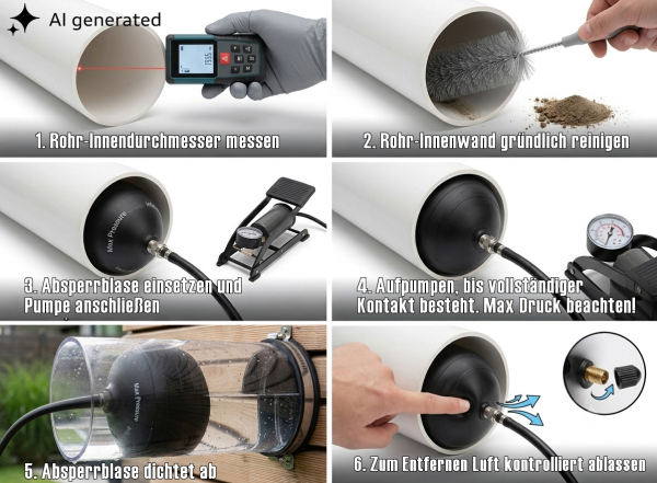 Absperrblase 100 mm